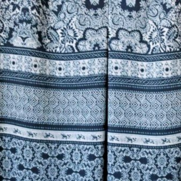 LDLA Womens Blue Aztec Stripe Print Top - Picture 6 of 7